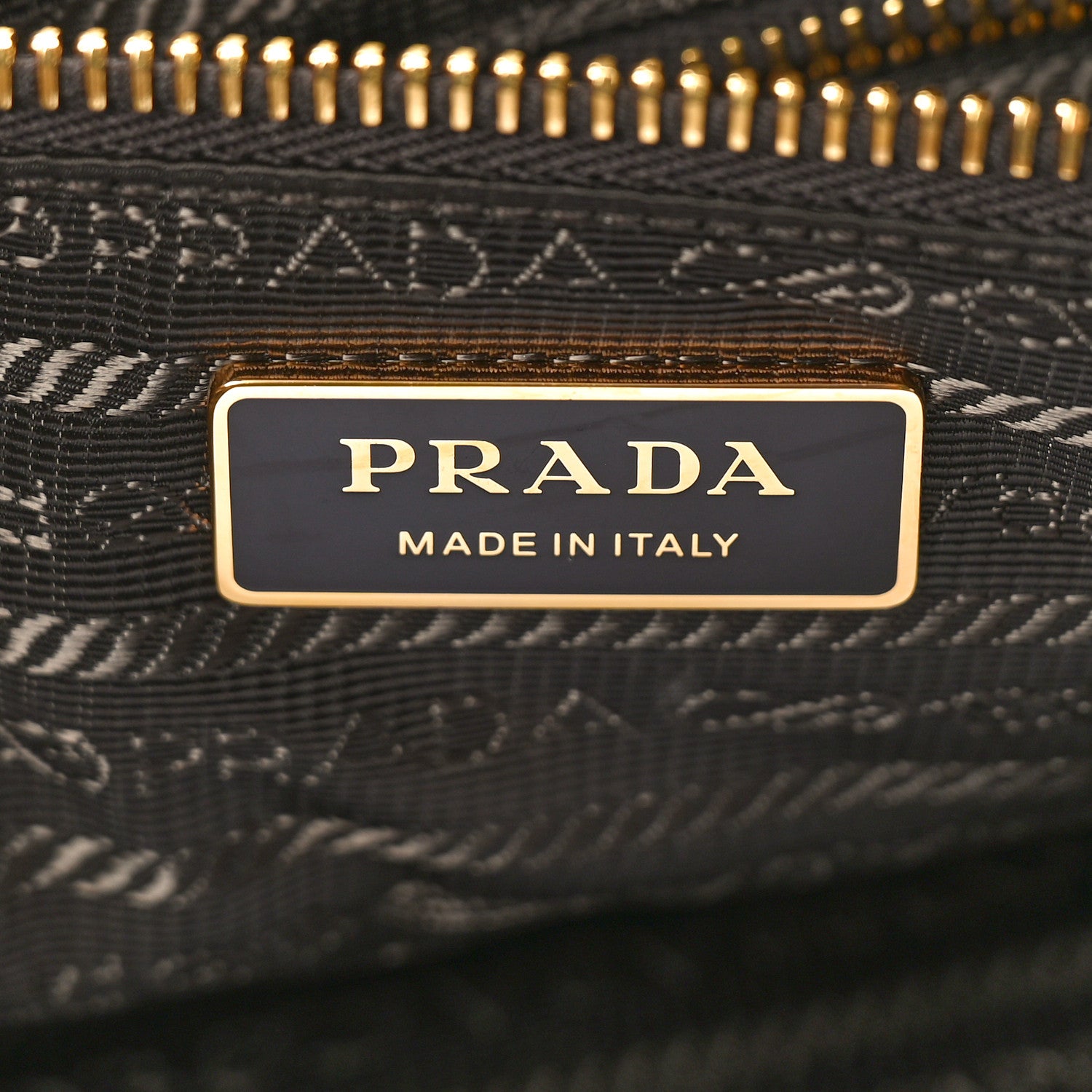 Prada Shiny Nappa Large Bonnie Shoulder Bag Dark Brown 6 of 12