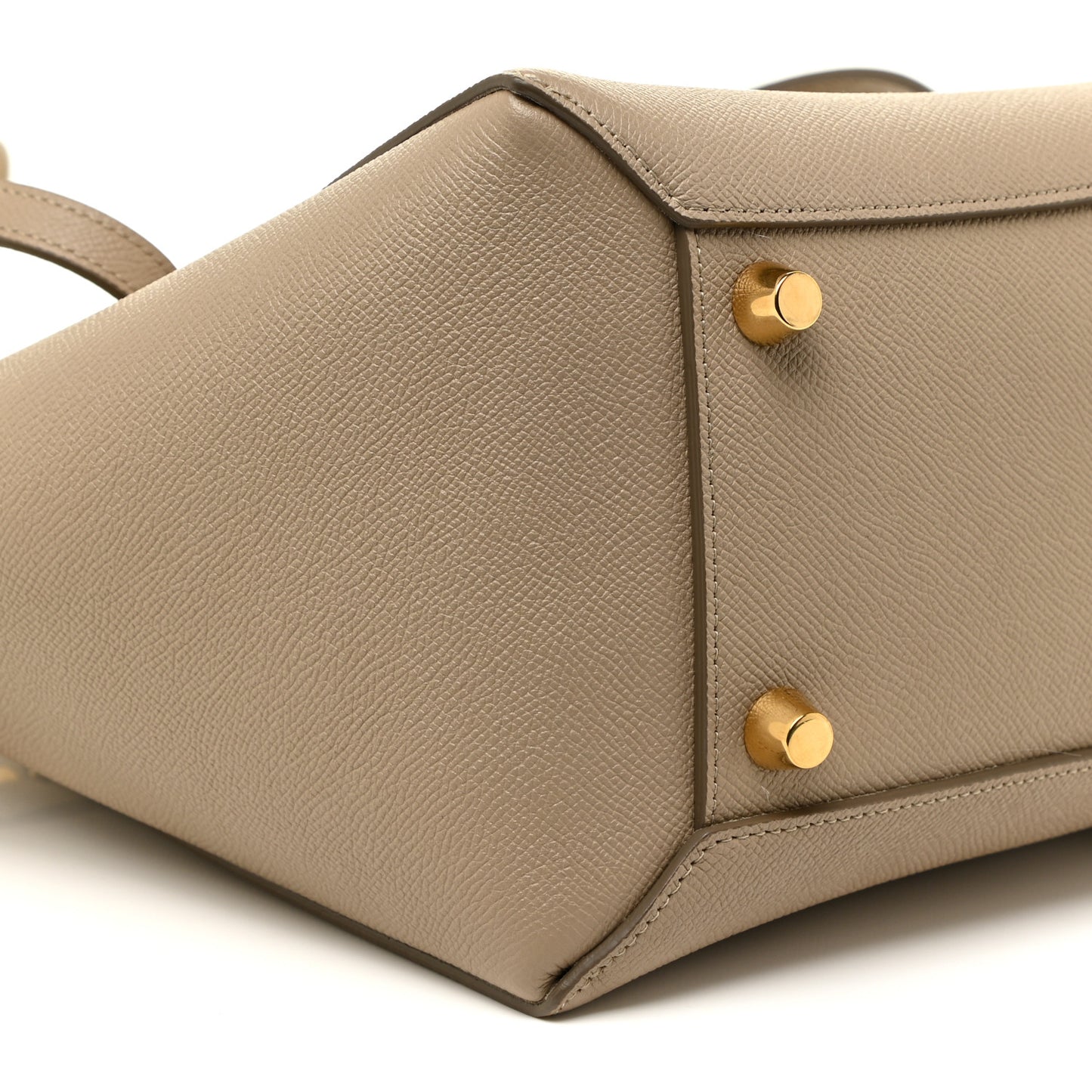 Grained Calfskin Mini Belt Bag Light Taupe