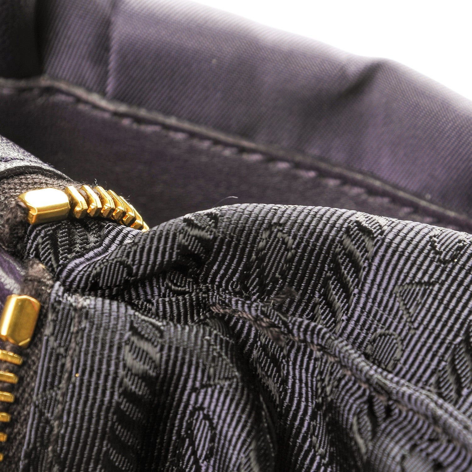Prada Nylon Fiocco Bow Tote Viola 7 of 7