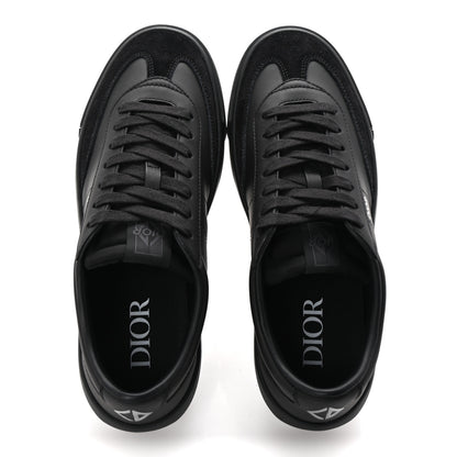 Christian Dior Smooth Calfskin Suede Mens B101 Low Top Sneakers 42.5 Black 2 of 10