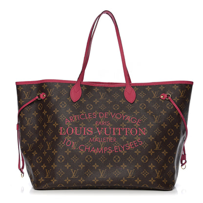 Louis Vuitton Monogram Articles de Voyage Ikat Neverfull GM Rose Indien 1 of 15