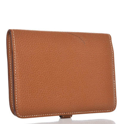 Hermes Togo Dogon Compact Wallet Gold 3 of 9