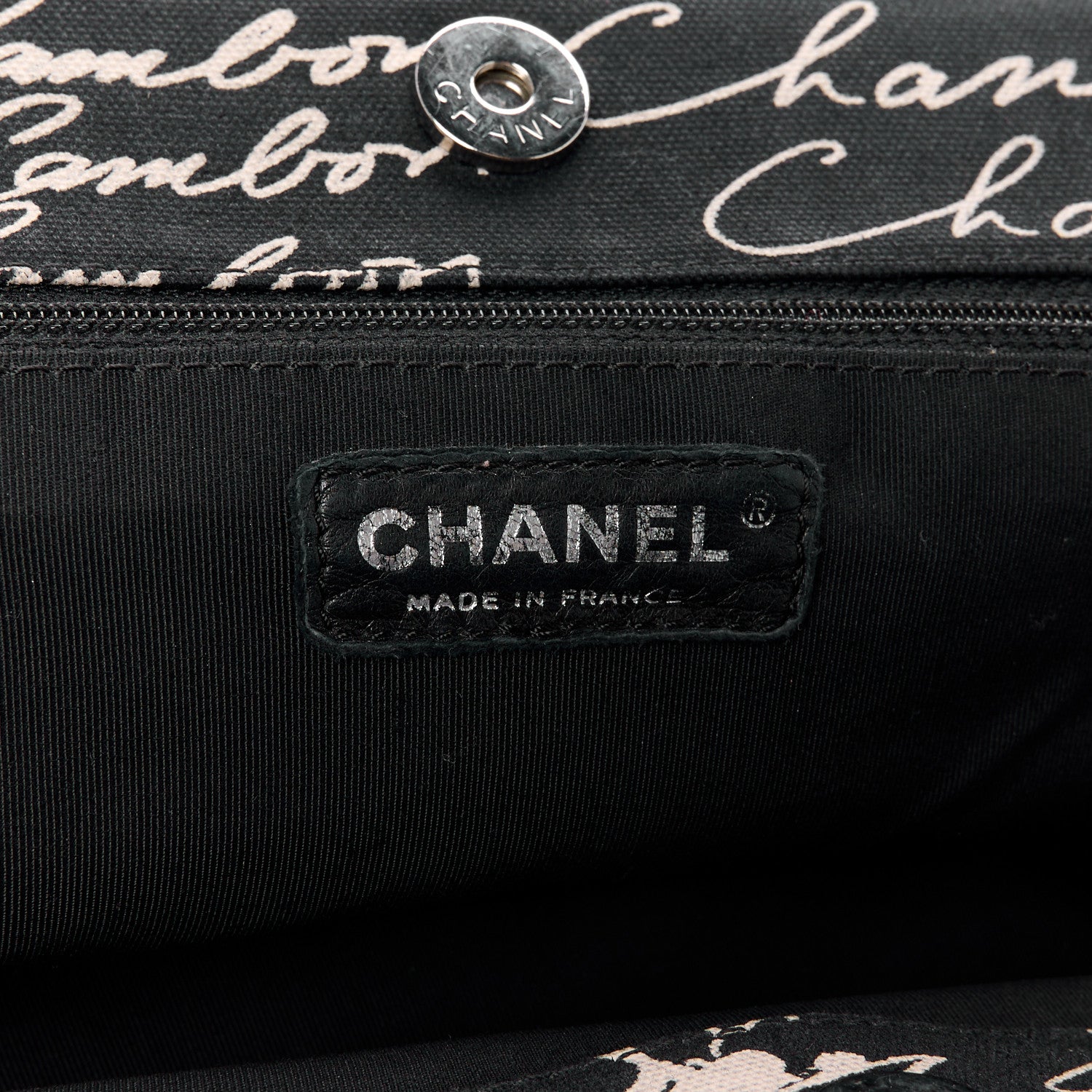 Chanel Canvas Camellia Flower Tote Black 6 of 11