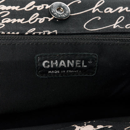 Chanel Canvas Camellia Flower Tote Black 6 of 11