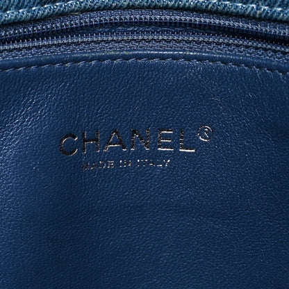 Chanel Denim Quilted Large Boy Flap Blue 5 of 11