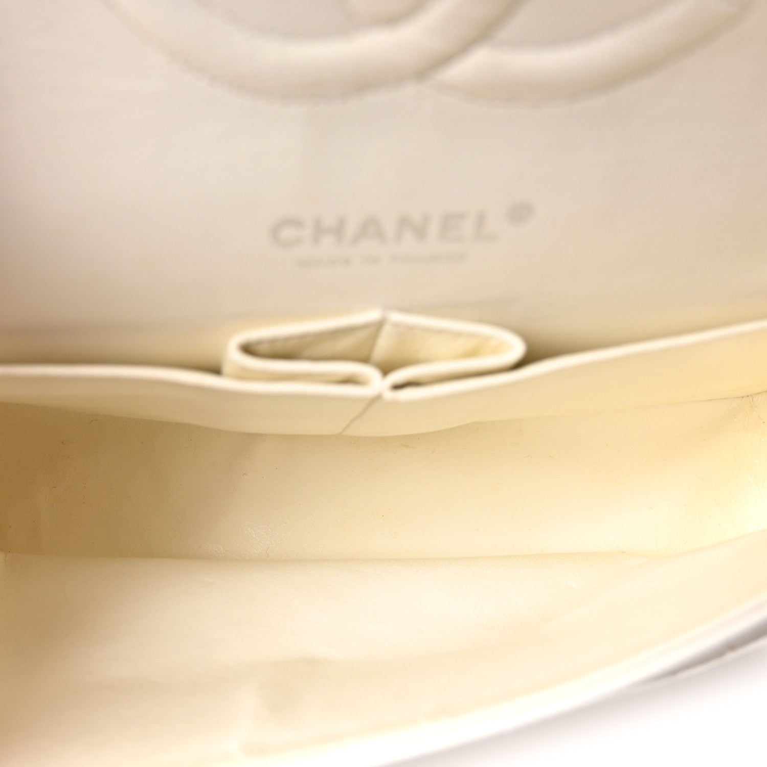 Chanel Caviar Quilted Medium Double Flap Ivory 5 of 10