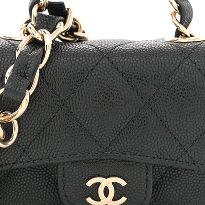 Chanel Caviar Quilted Mini Chain Belt Bag Black 8 of 11