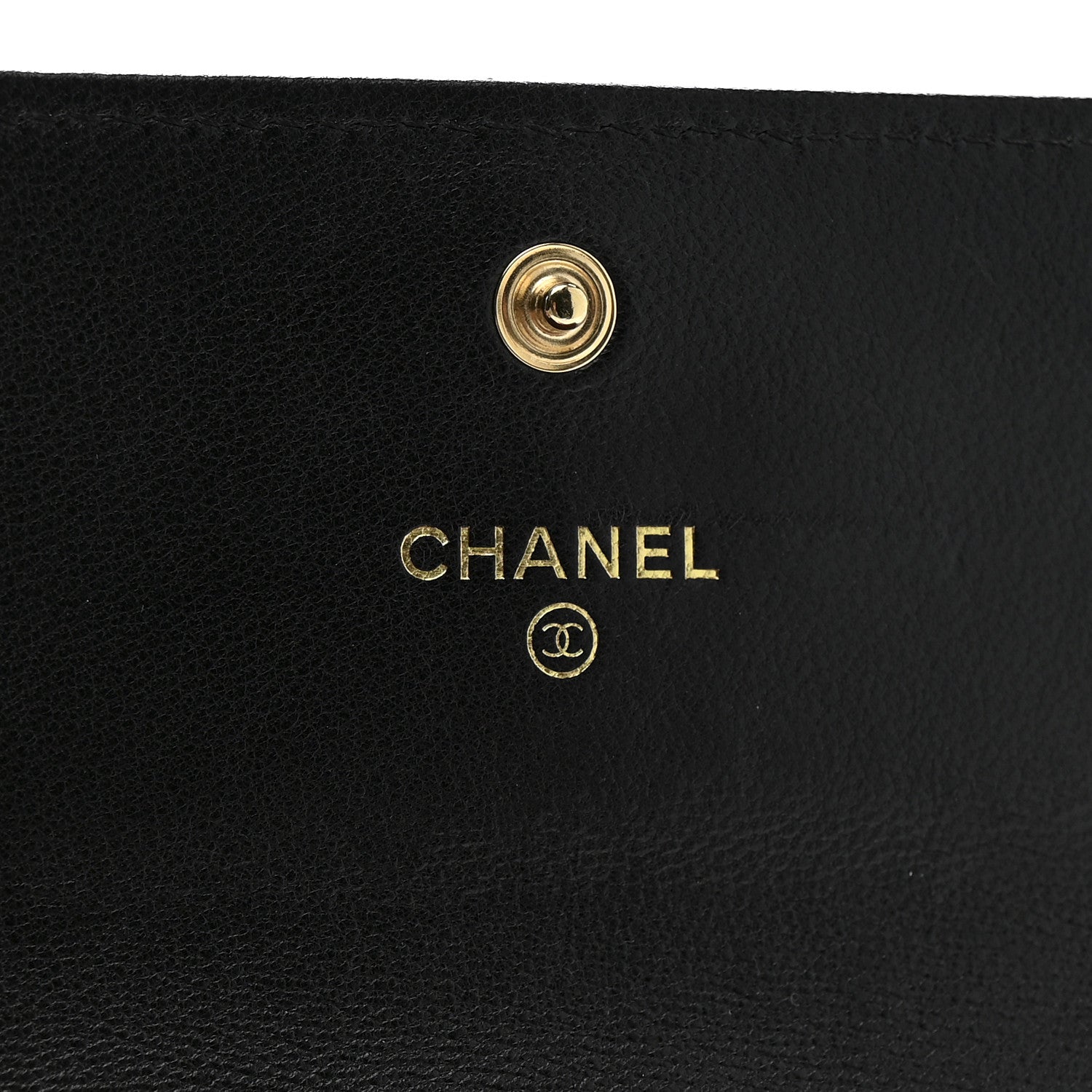 Chanel Lambskin Quilted Chanel 19 Flap Wallet Black 6 of 8