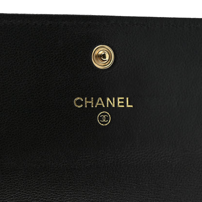 Chanel Lambskin Quilted Chanel 19 Flap Wallet Black 6 of 8
