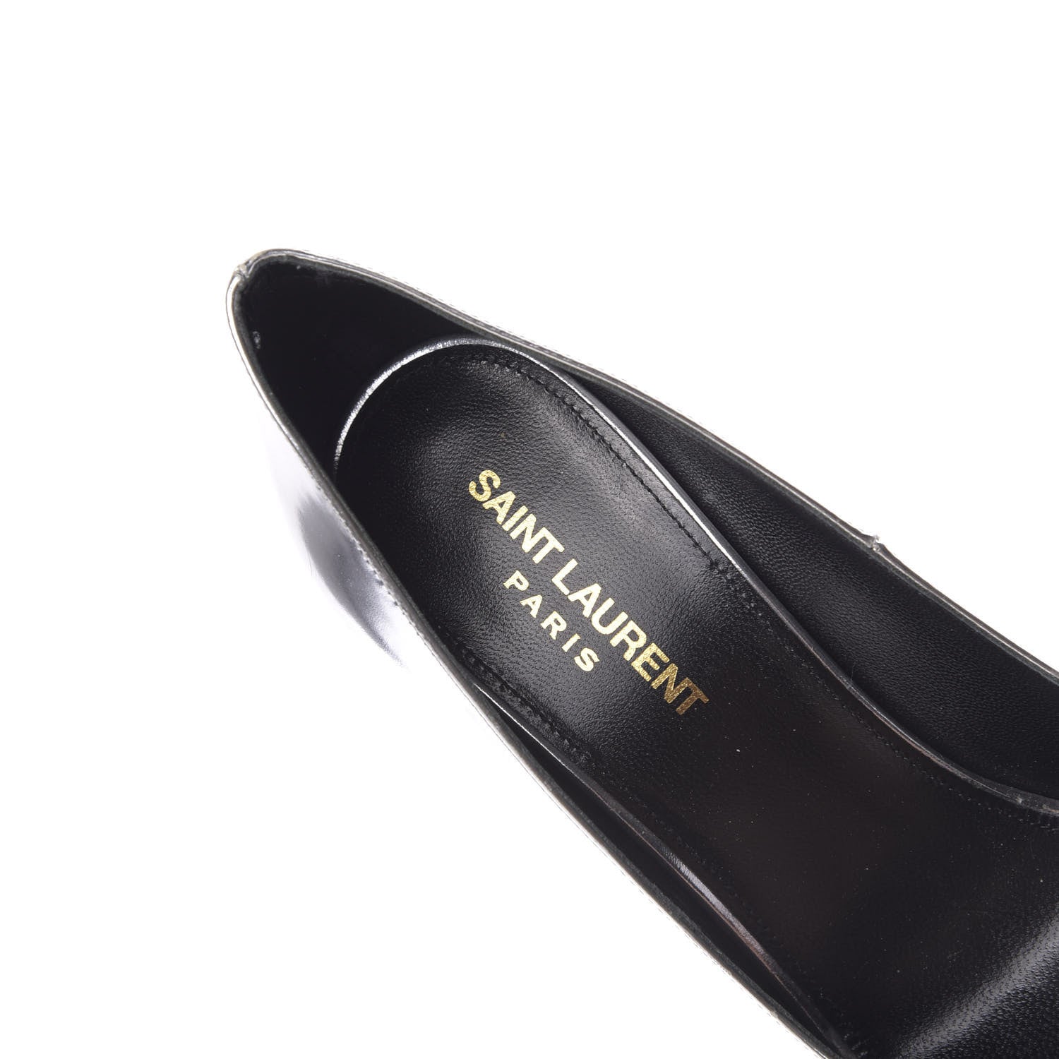 Saint Laurent Calfskin Kiki 100 Pumps 37 Silver 8 of 13