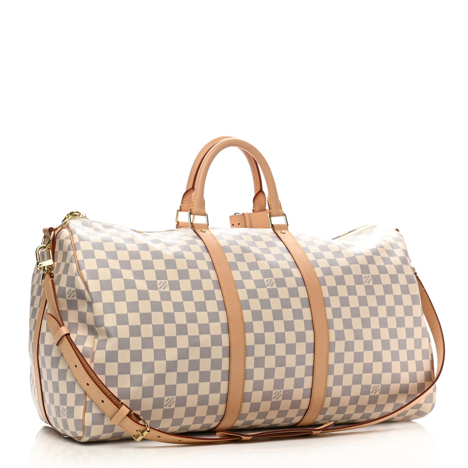 Louis Vuitton Damier Azur Keepall Bandouliere 55 3 of 13
