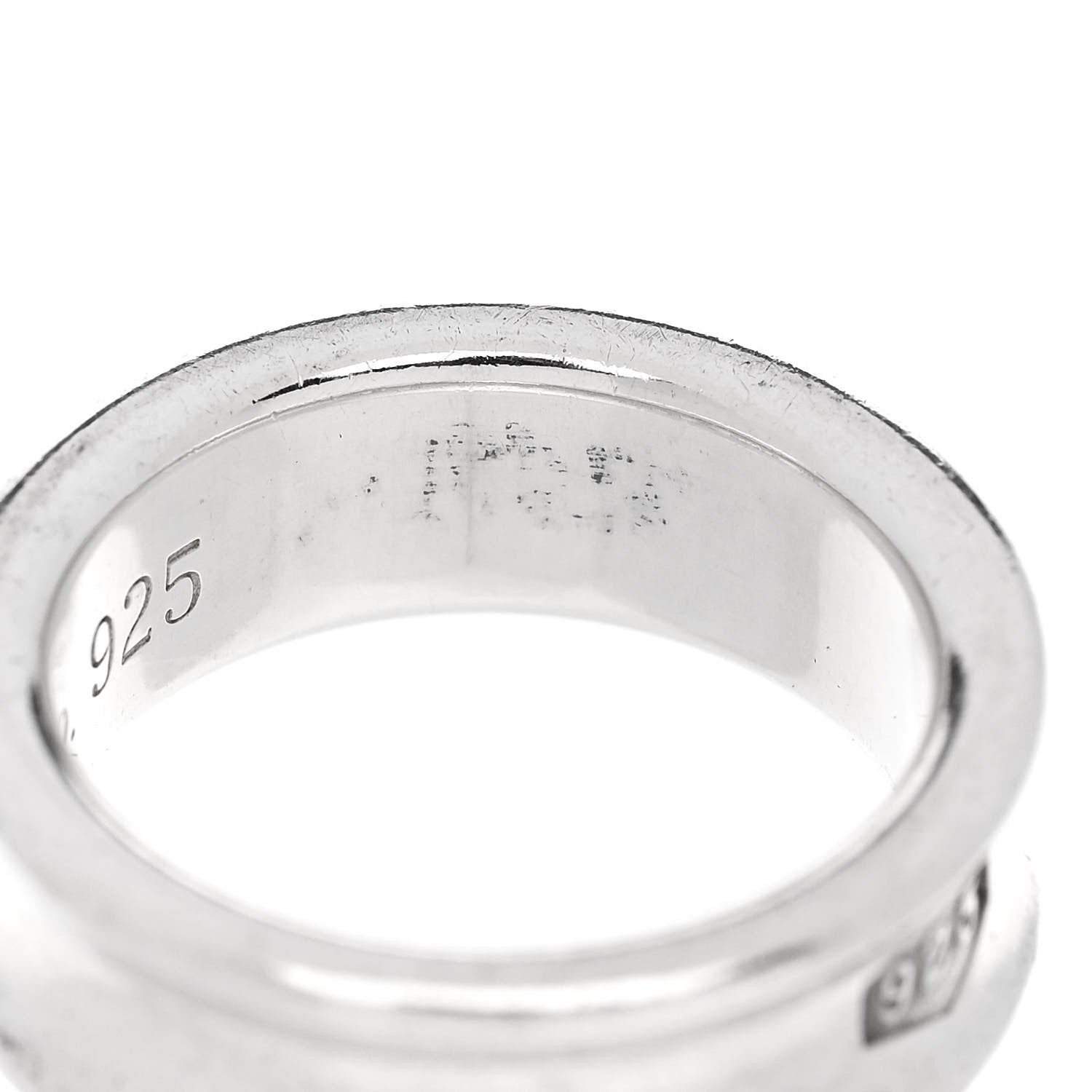 Tiffany Sterling Silver 1837 Band Ring 49 5 6 of 6