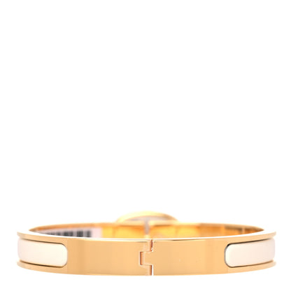 Hermes Enamel Mini Farandole Clic Chaine D'Ancre Bracelet Creme 3 of 6