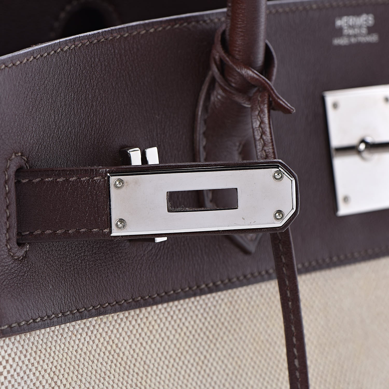 Hermes Toile Swift Birkin 30 Chocolate 20 of 31