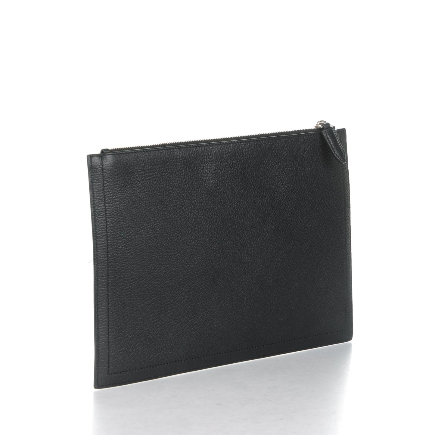 Sugar Goatskin Medium Antigona Pouch Black