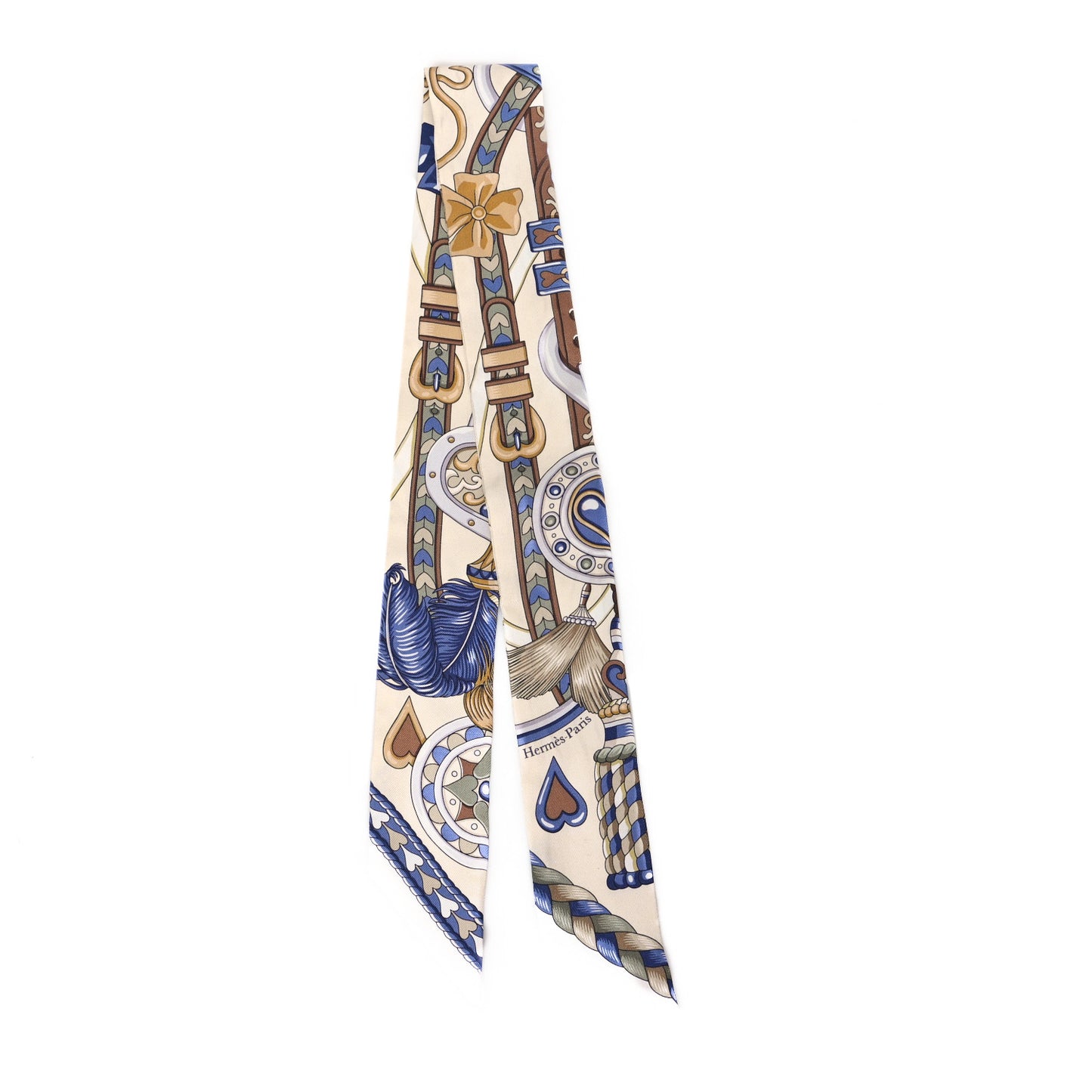 Silk Harnais De Coeur Twilly Creme Bleu Jean Vert Amande