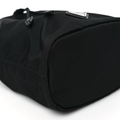 Prada Saffiano Tessuto Nylon Vela Bucket Wristlet Black 9 of 10