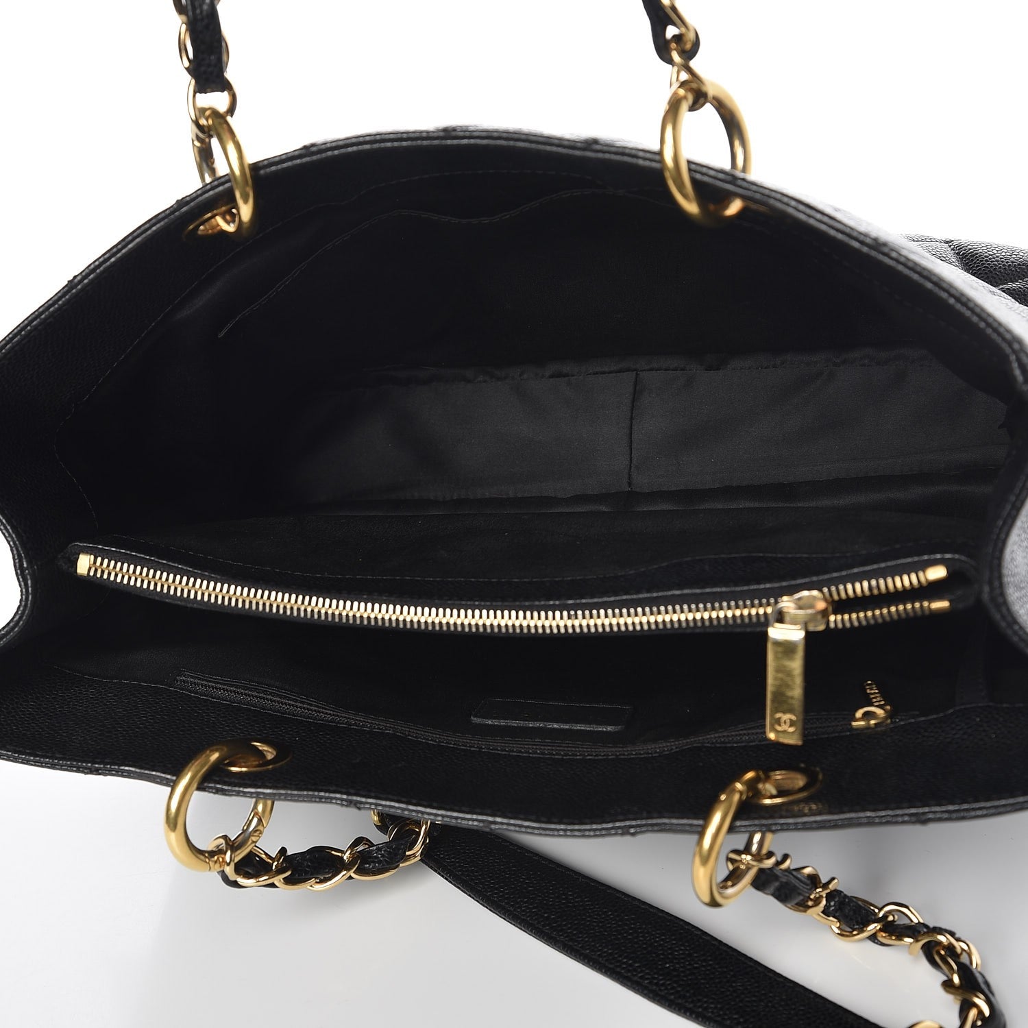 Chanel Caviar Quilted Grand Shopping Tote GST Black 5 of 9