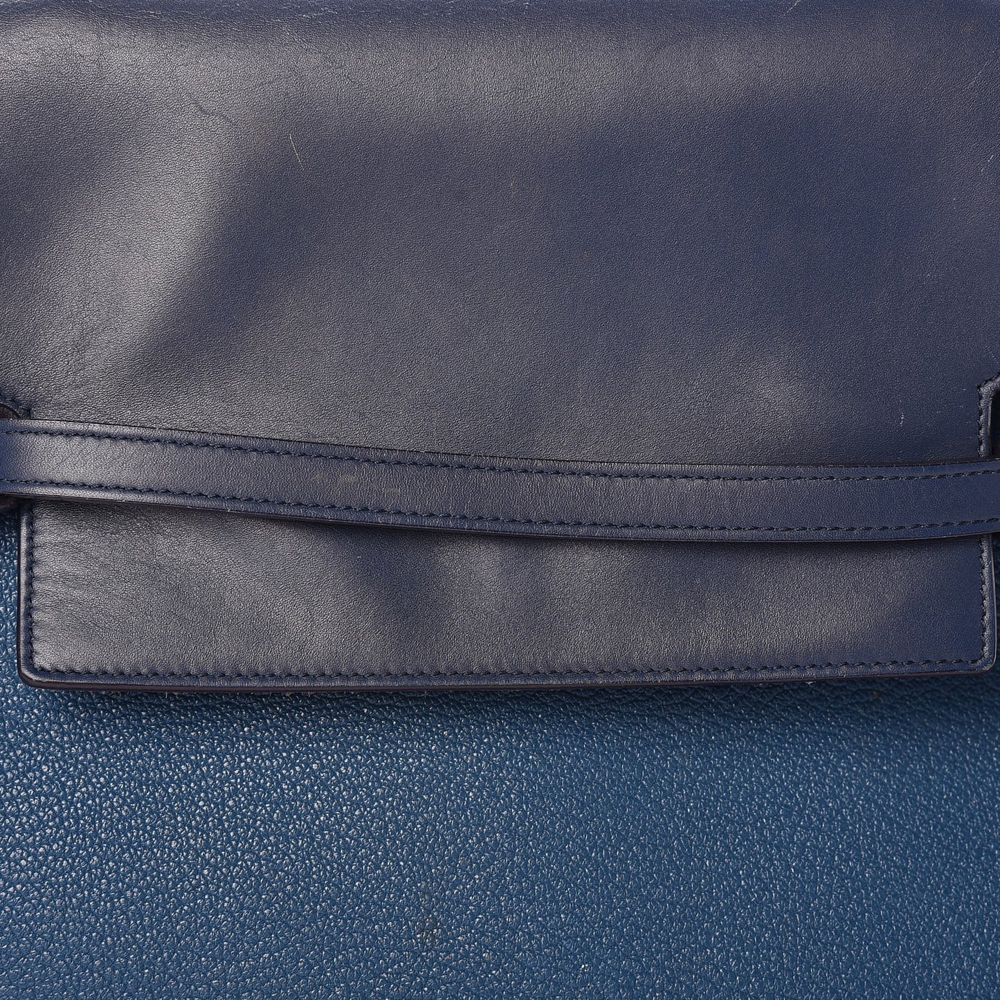 Goatskin Smooth Calfskin Mini Belt Bag Sea