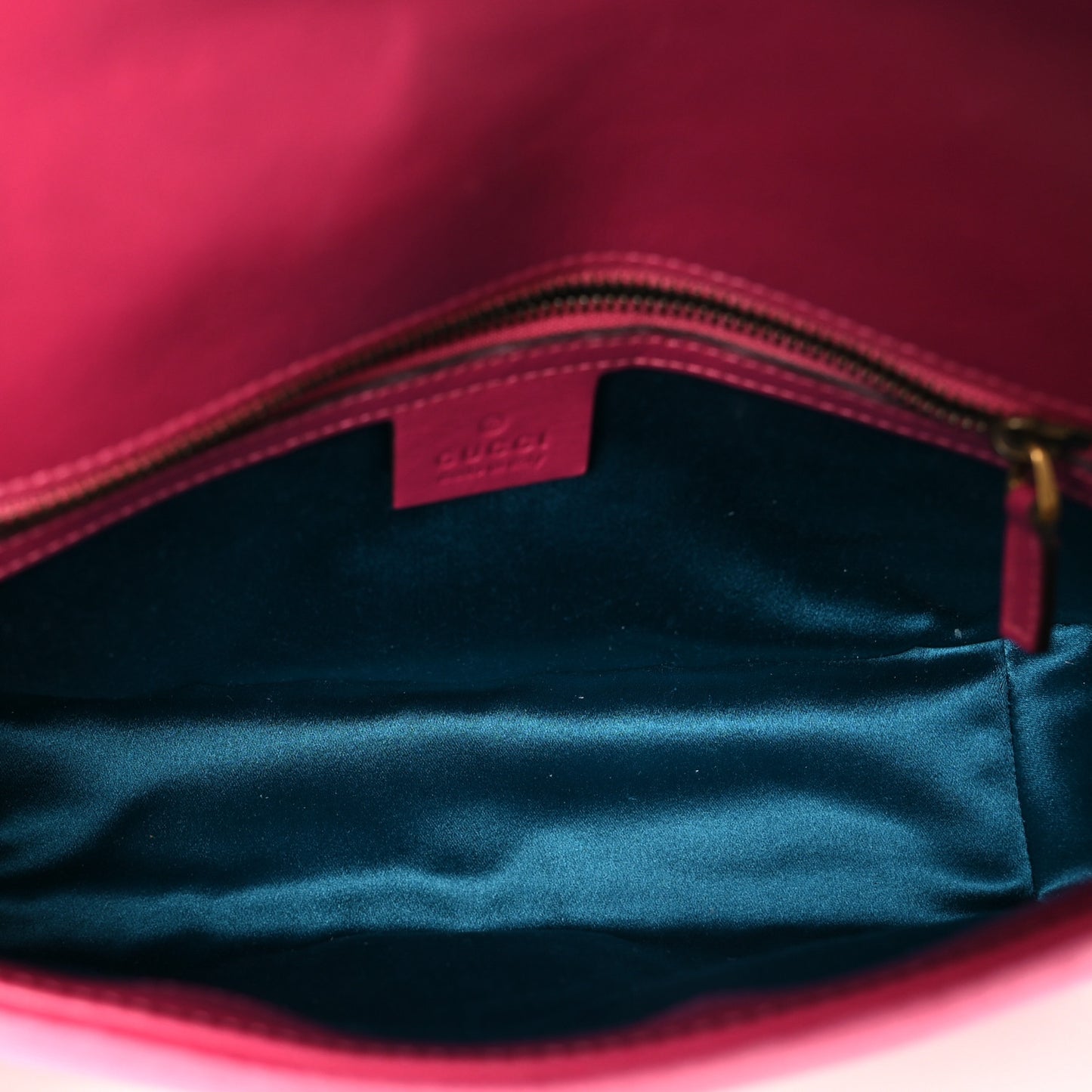 Velvet Matelasse Small GG Marmont Shoulder Bag Fuchsia Violet Cyclamen