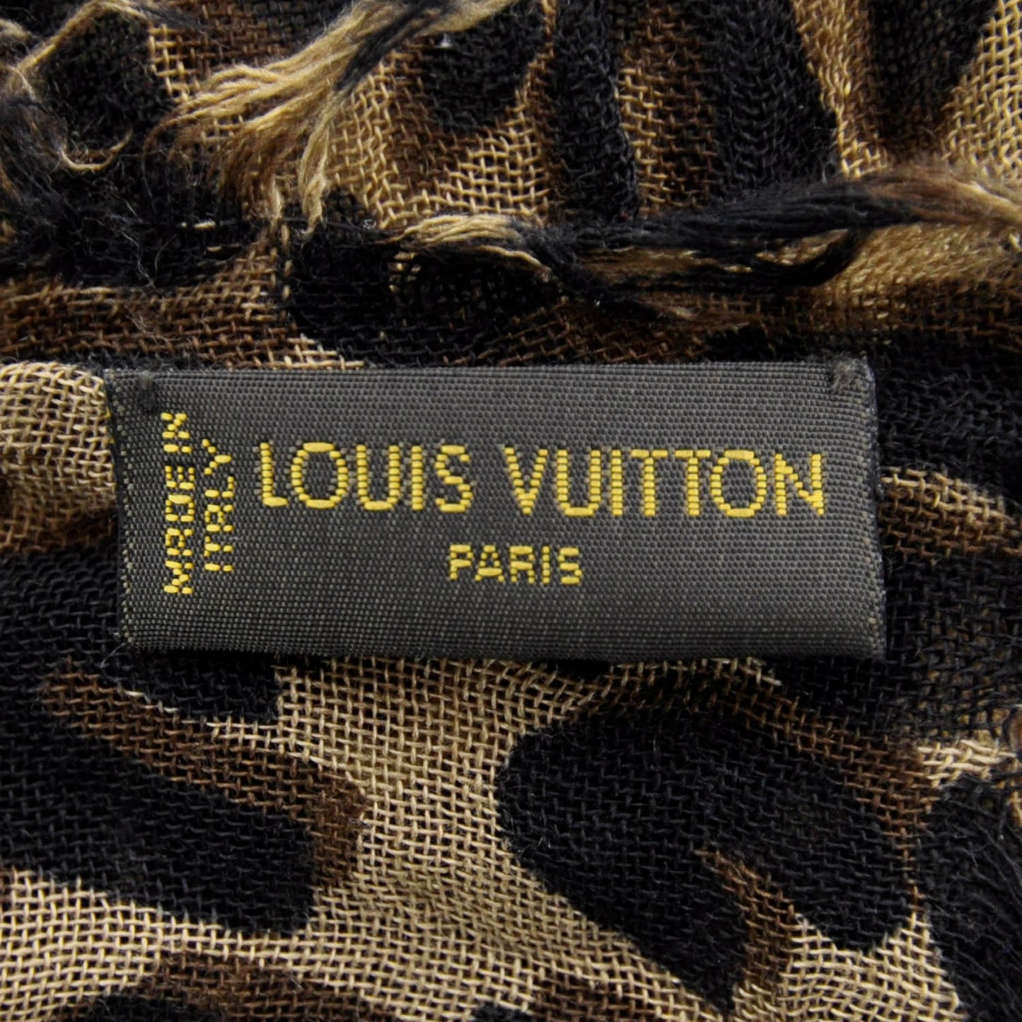 Cashmere Silk Leopard Etole Stole