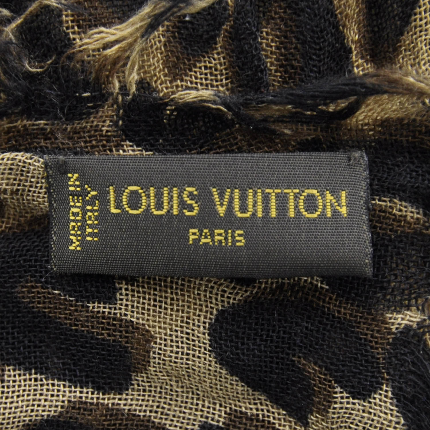 Louis Vuitton Cashmere Silk Leopard Etole Stole 4 of 5