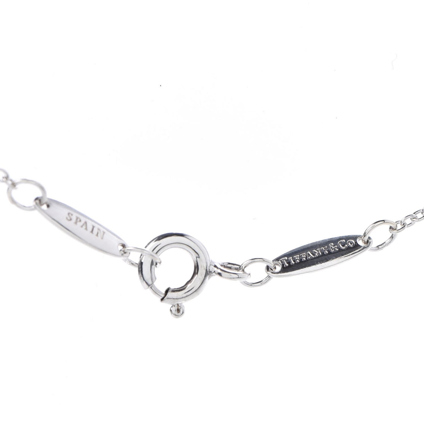 Sterling Silver Diamond .03ct Elsa Peretti Diamonds by the Yard Pendant Necklace