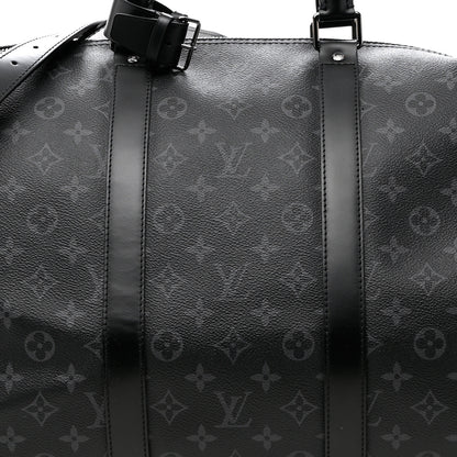 Louis Vuitton Monogram Eclipse Keepall Bandouliere 55 8 of 12