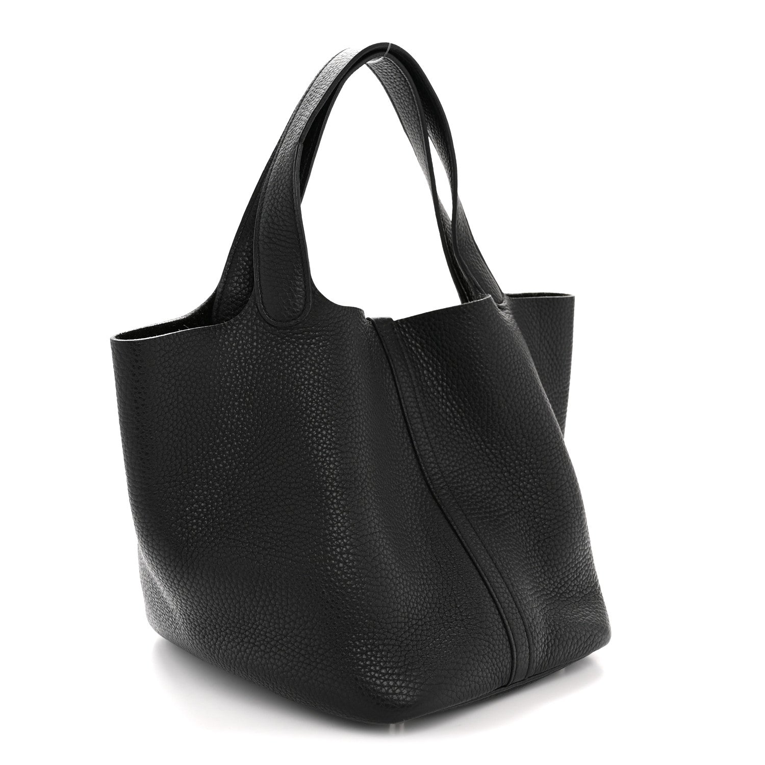 Hermes Taurillon Clemence Picotin Lock 22 MM Black 3 of 15