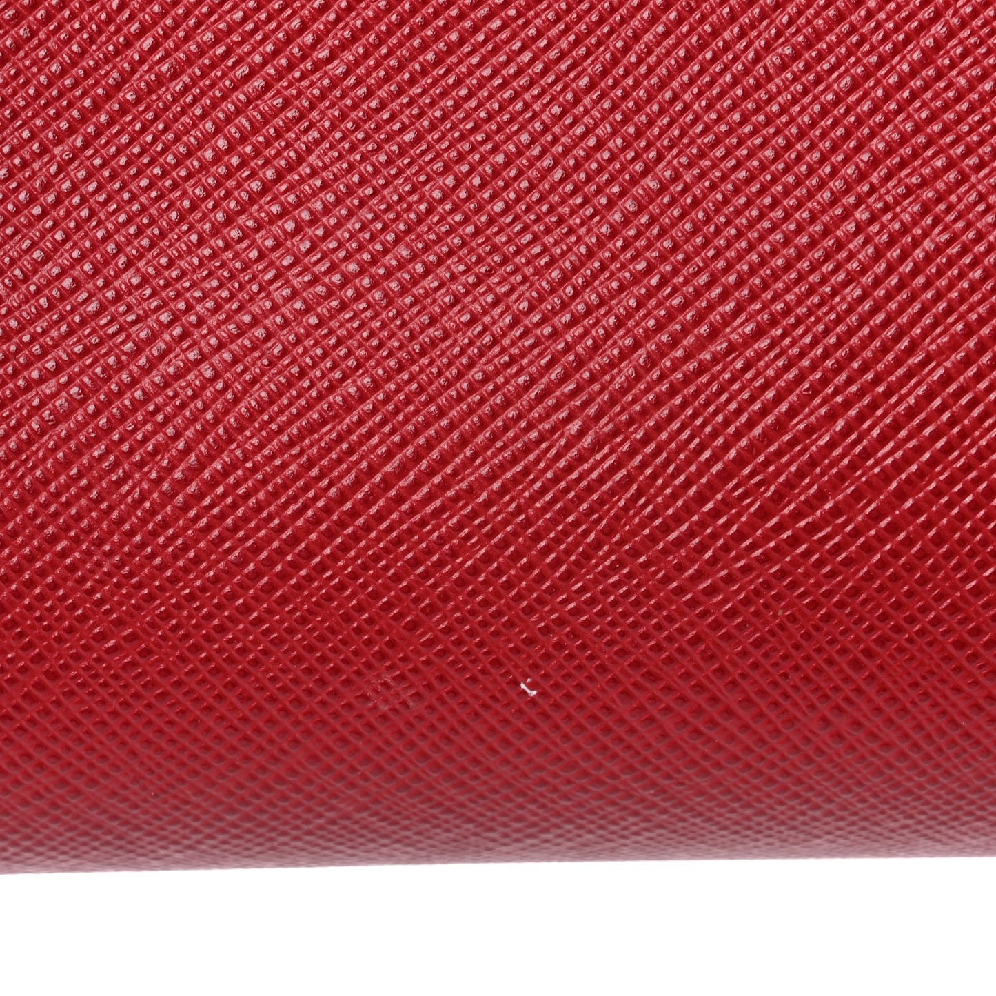 Saffiano Lux East West Frame Clutch Fuoco