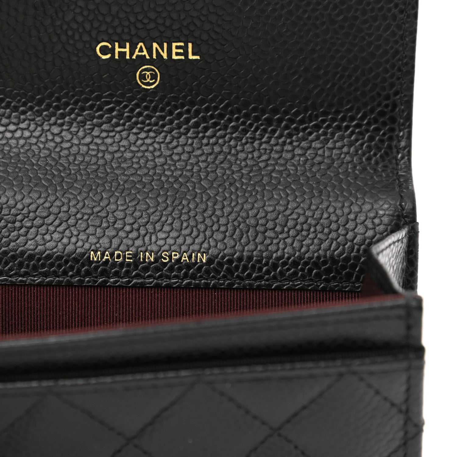 Chanel Caviar Quilted Flap Card Holder Wallet Black 8 of 10