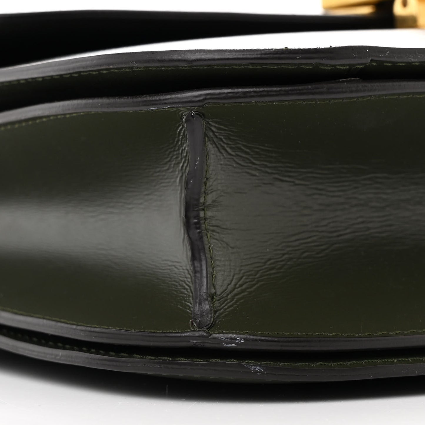 Box Calfskin Medium Classic Box Flap Bag Khaki