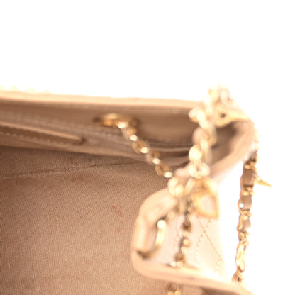 Chanel Calfskin Stitched Small Egyptian Amulet Drawstring Bag Beige 5 of 10