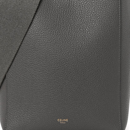 Celine Soft Grained Calfskin Small Sangle Bucket Bag Kohl 8 of 10