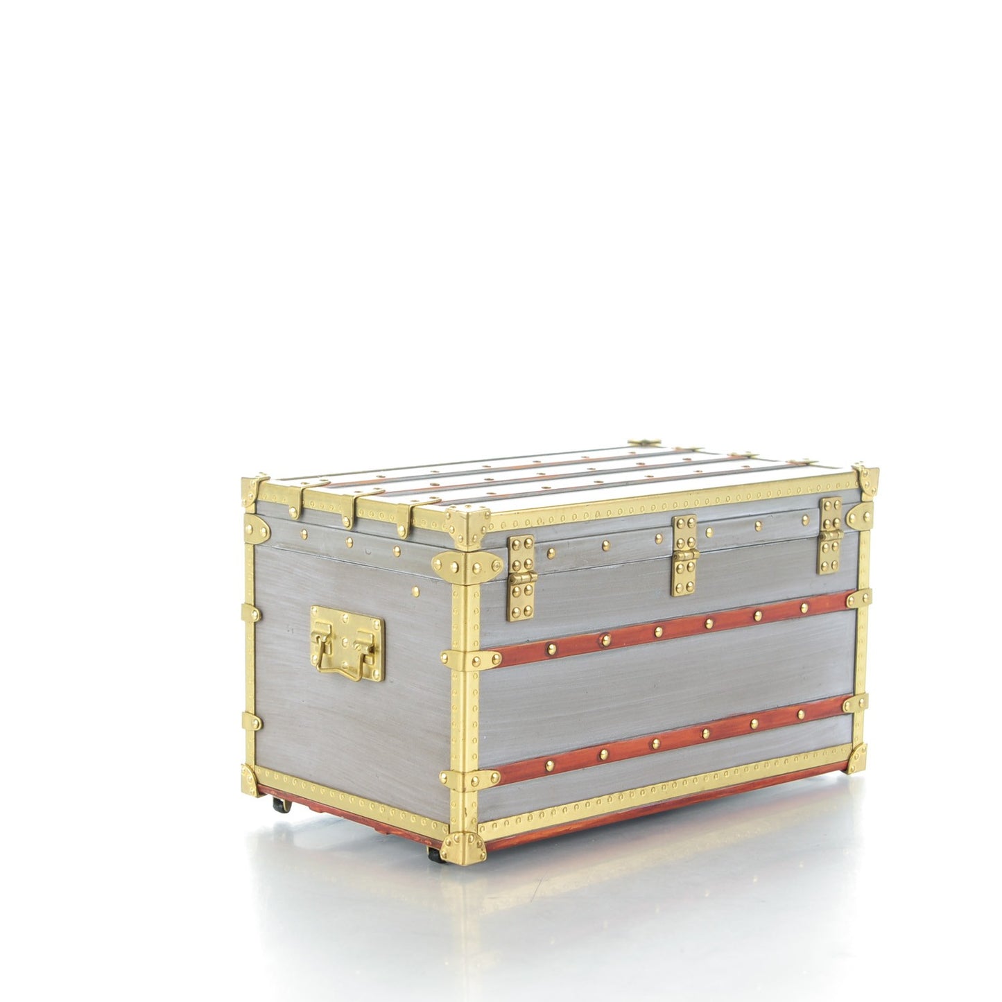 Mini Malle Zinc Trunk Paperweight Jewelry Box