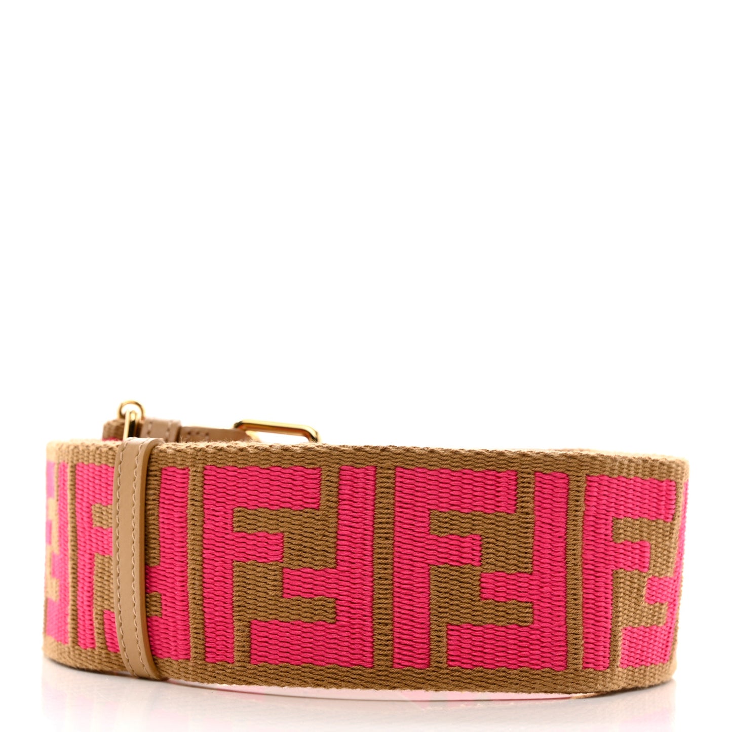 Ribbon Vitello King FF 1974 Adjustable Strap You Marrone Pink