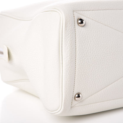 Hermes Taurillon Clemence Victoria II 35 White 14 of 19