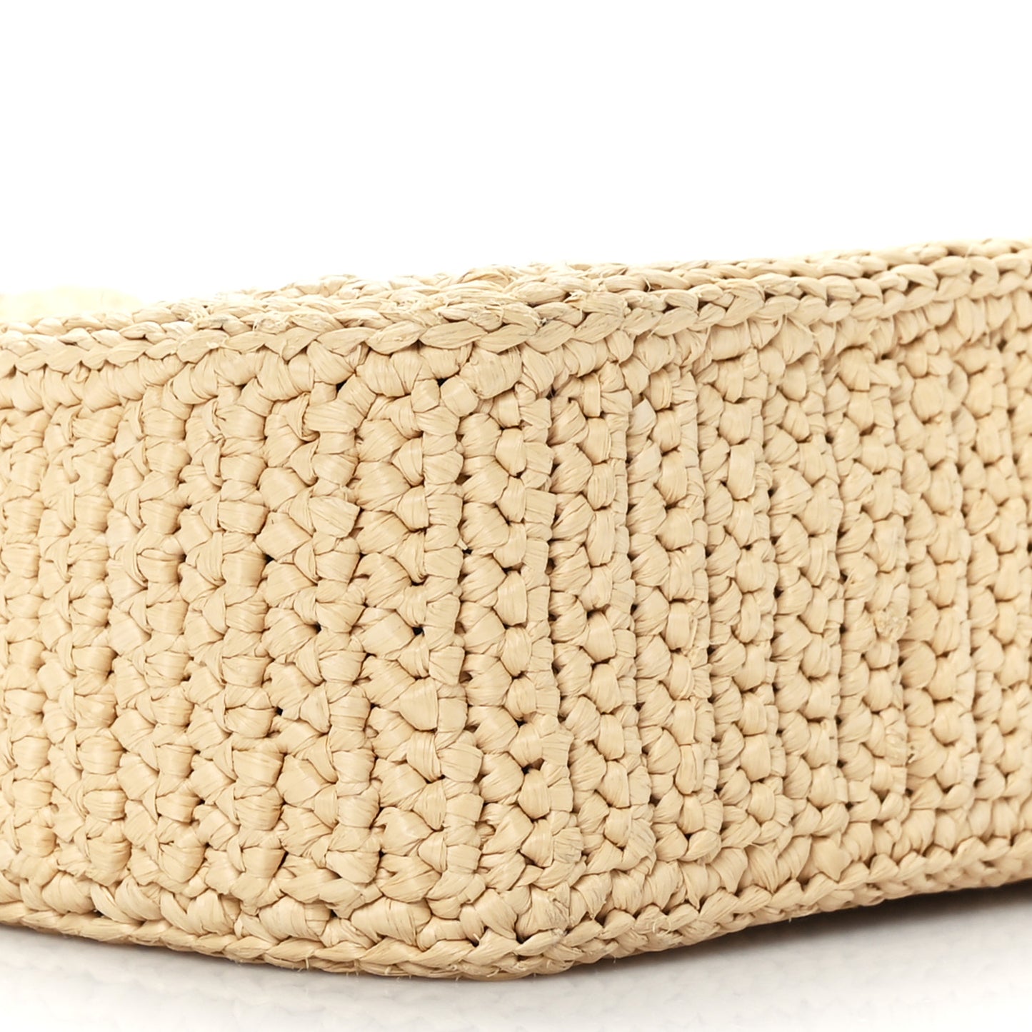 Yarn Raffia Effect Crochet Re-Edition 2005 Shoulder Bag Naturale