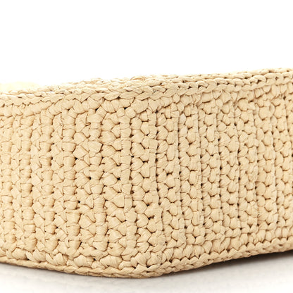 Prada Yarn Raffia Effect Crochet Re-Edition 2005 Shoulder Bag Naturale 7 of 8