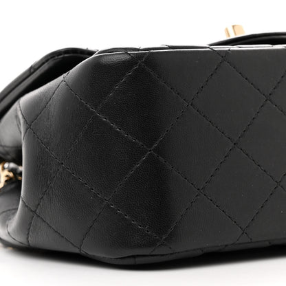Chanel Lambskin Quilted Mini Square Flap Black 9 of 11
