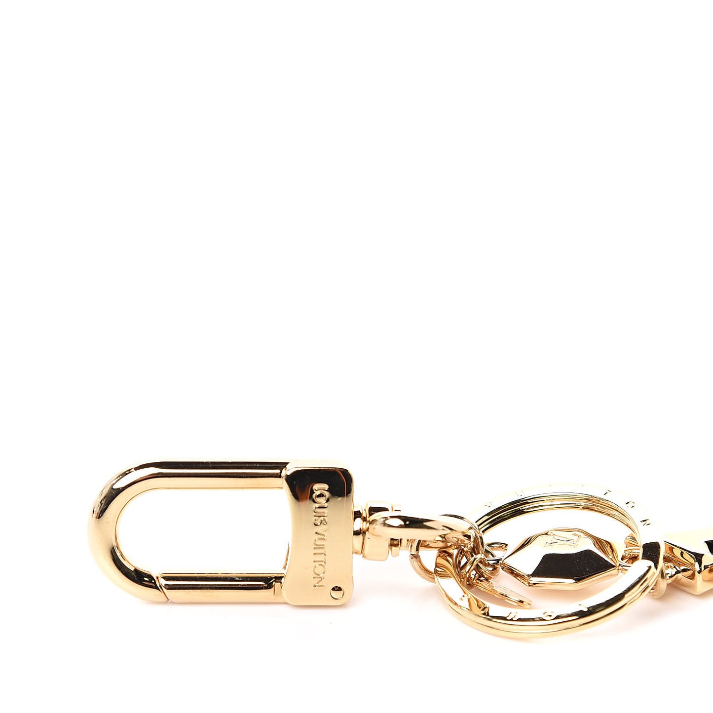 LV Facettes Bag Charm Key Holder Gold