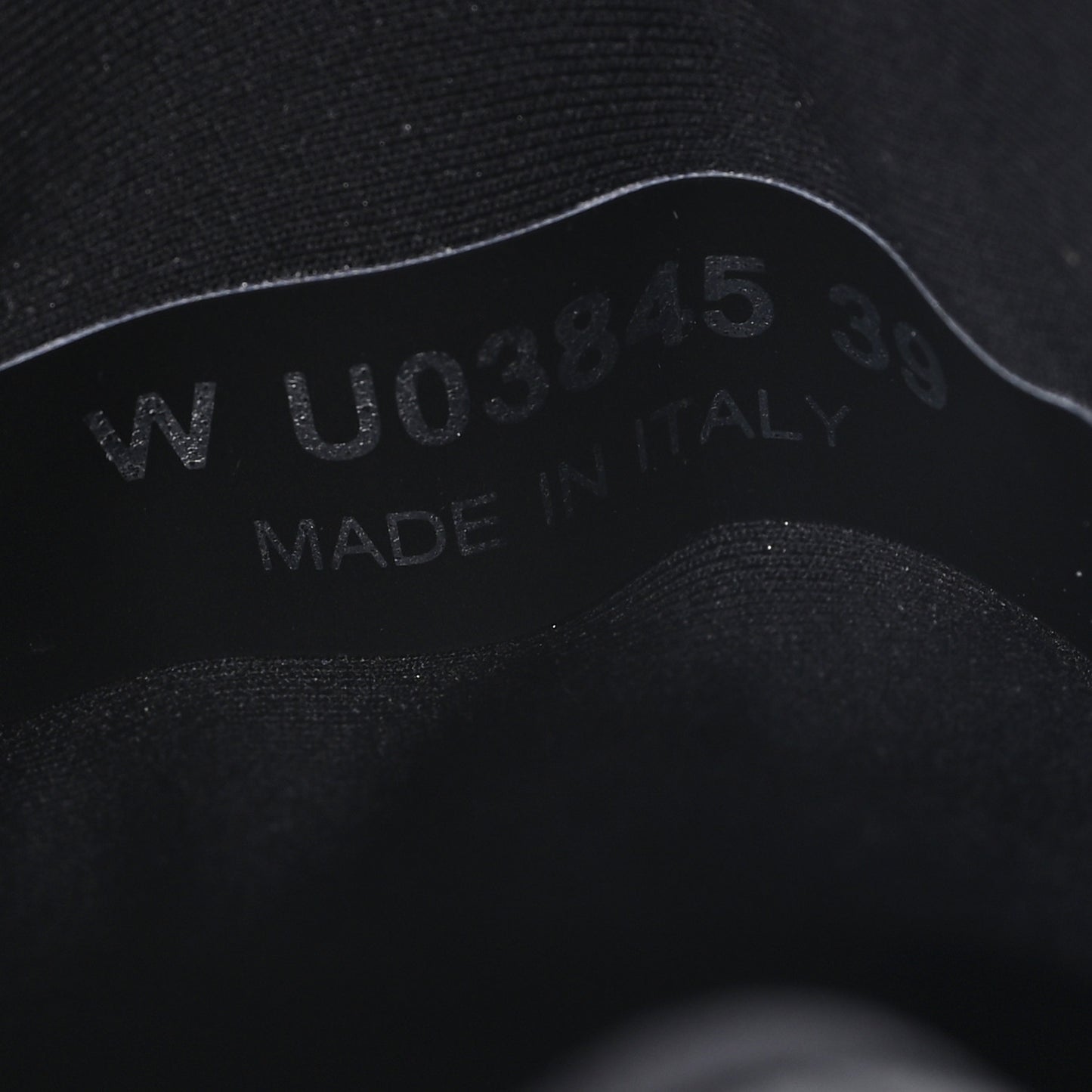 Lambskin Fabric CC Sneakers 39 Black