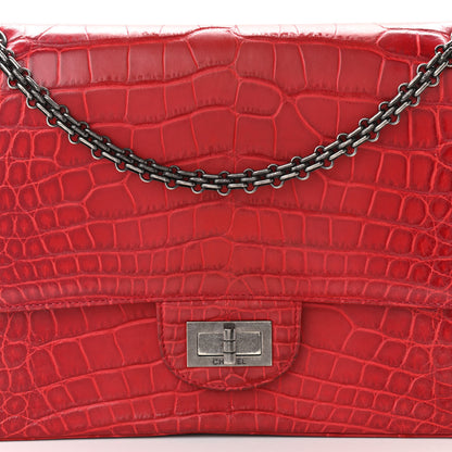 Chanel Crocodile 2.55 Reissue 227 Flap Red 8 of 12