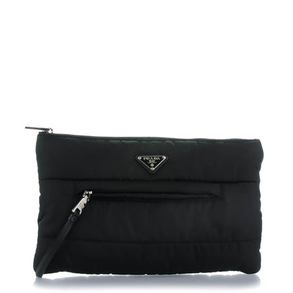 Prada Tessuto Nylon Bomber Clutch Nero Black 1 of 7