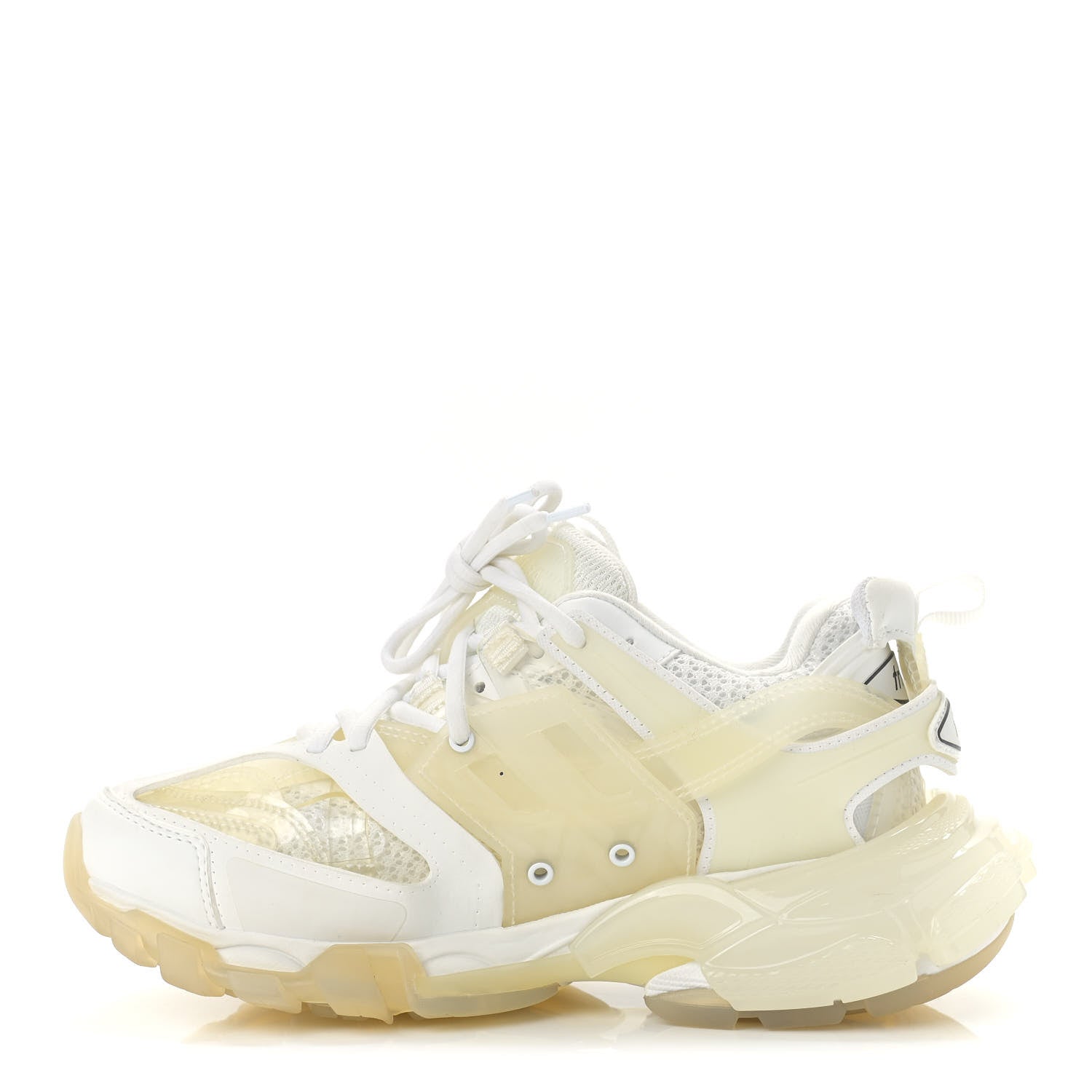 Balenciaga Rubber Mesh Fabric Clear Sole Womens Track Sneakers 36 White Transparent 1 of 8
