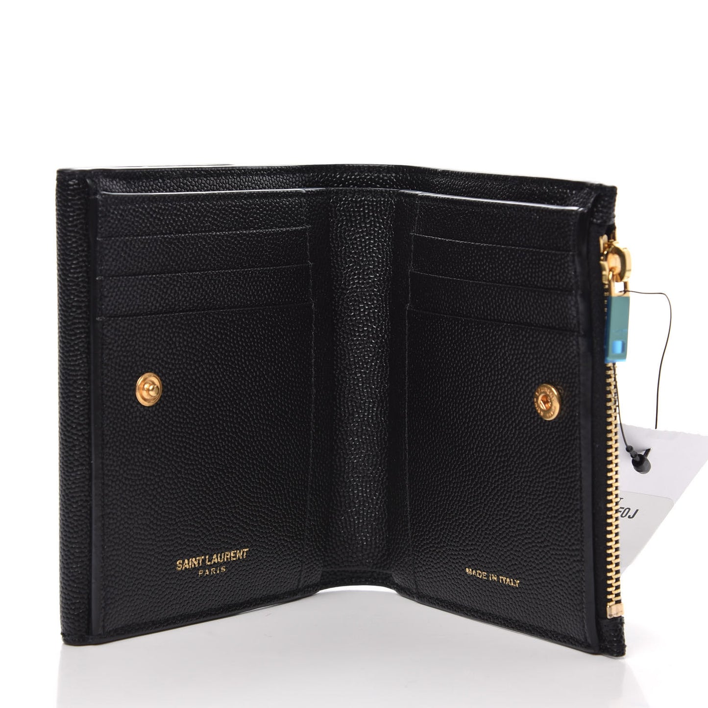 Grain De Poudre Monogram Bi-Fold Wallet Black