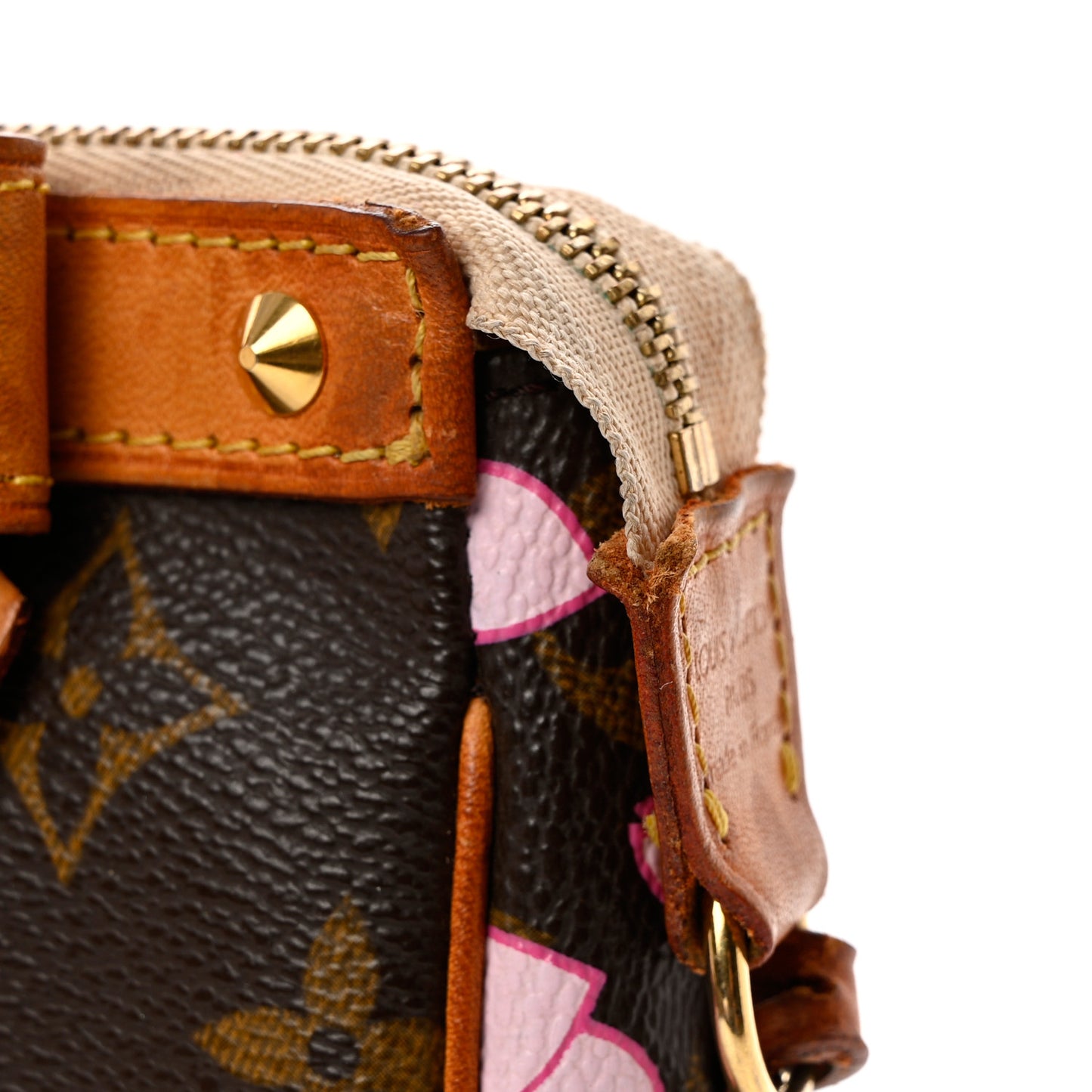 Monogram Cherry Blossom Pochette Accessories Brown