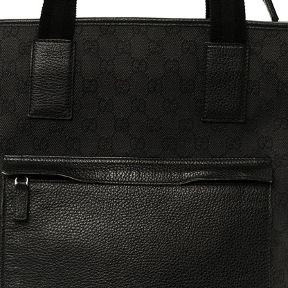 Gucci Denim Monogram Tote Bag Black 8 of 12