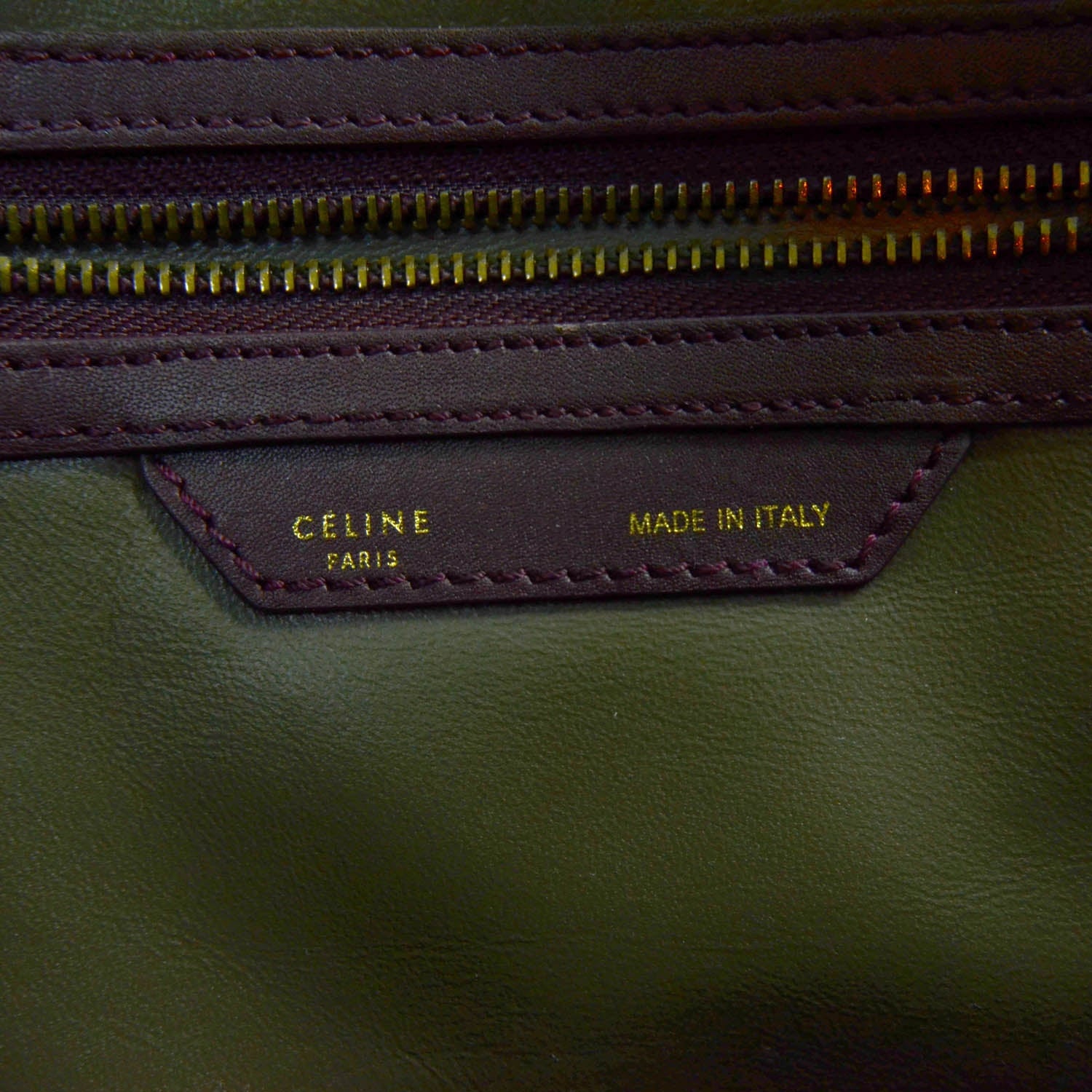 Celine Smooth Calfskin Mini Luggage Wine 10 of 11