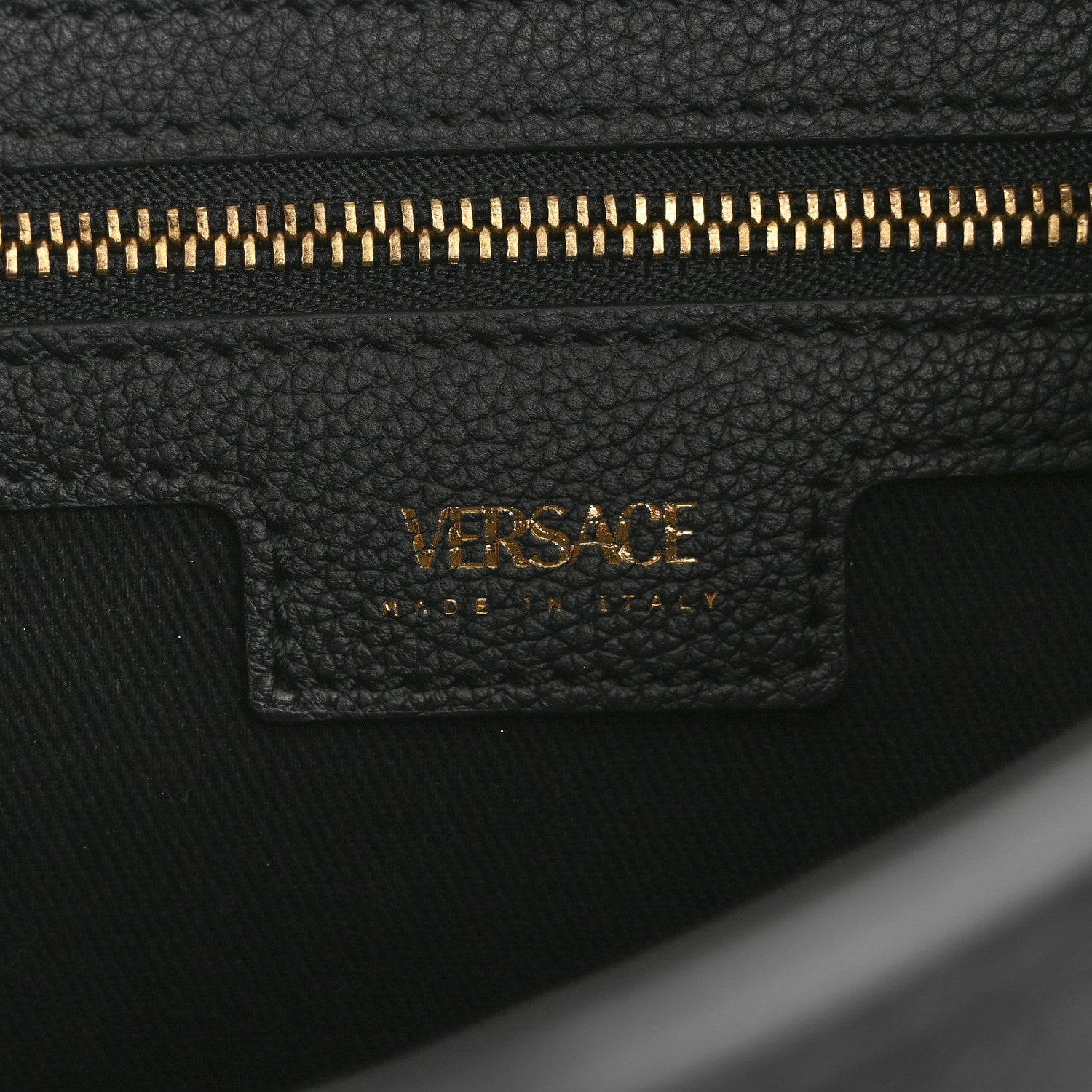 Versace Calfskin La Medusa Medium Hobo Black 5 of 10